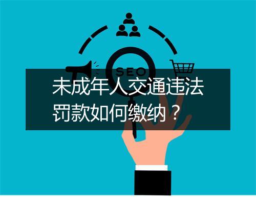 未成年人交通违法罚款如何缴纳？