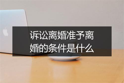 诉讼离婚准予离婚的条件是什么