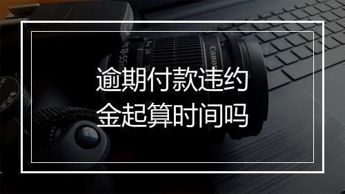 逾期付款违约金起算时间吗