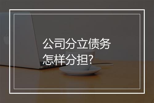 公司分立债务怎样分担?