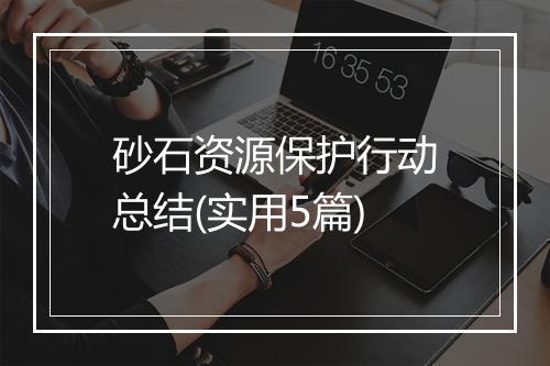 砂石资源保护行动总结(实用5篇)