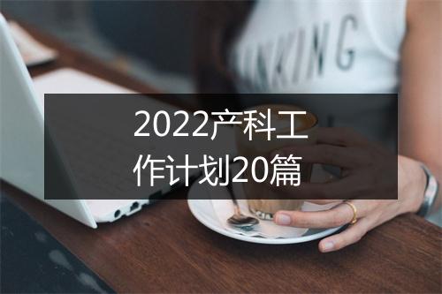 2022产科工作计划20篇