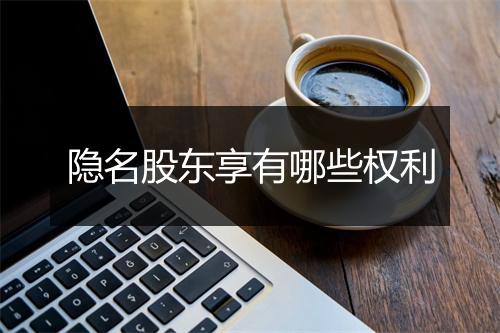 隐名股东享有哪些权利