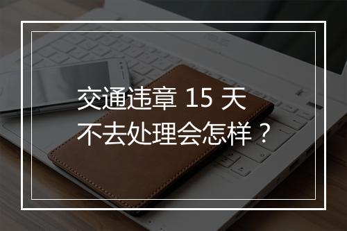交通违章 15 天不去处理会怎样？