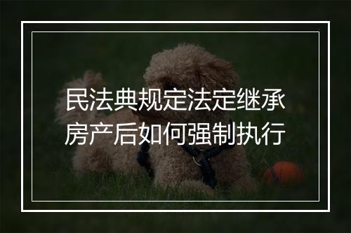 民法典规定法定继承房产后如何强制执行