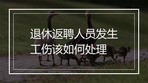 退休返聘人员发生工伤该如何处理