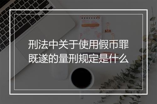 刑法中关于使用假币罪既遂的量刑规定是什么