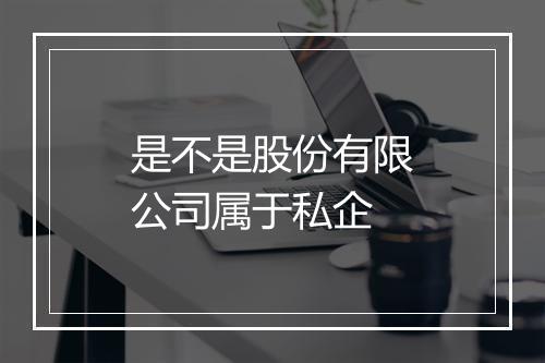 是不是股份有限公司属于私企