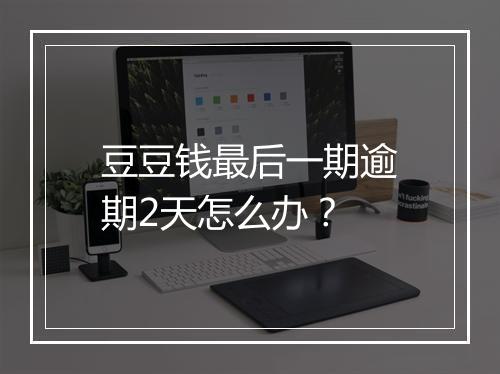 豆豆钱最后一期逾期2天怎么办？