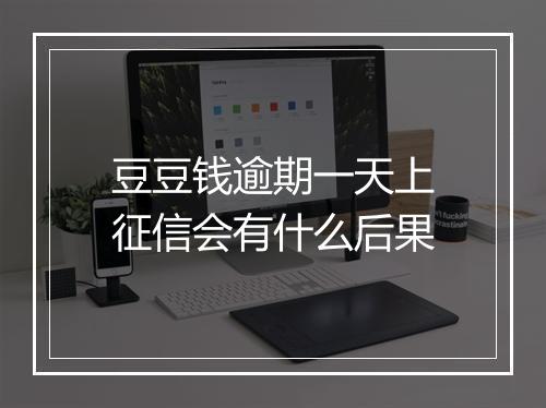豆豆钱逾期一天上征信会有什么后果
