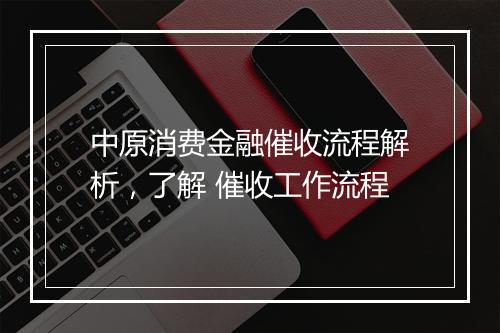 中原消费金融催收流程解析，了解 催收工作流程