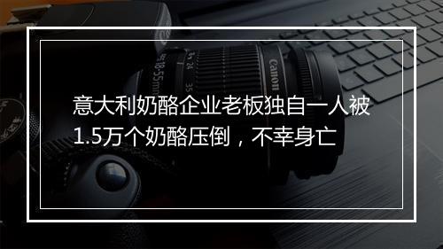 意大利奶酪企业老板独自一人被1.5万个奶酪压倒，不幸身亡