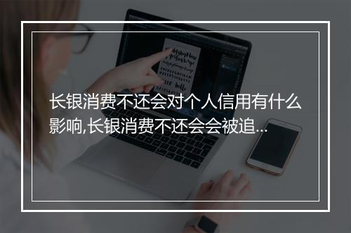 长银消费不还会对个人信用有什么影响,长银消费不还会会被追究法律责任吗