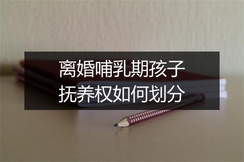 离婚哺乳期孩子抚养权如何划分