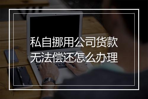 私自挪用公司货款无法偿还怎么办理