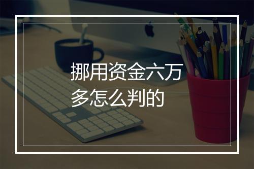 挪用资金六万多怎么判的