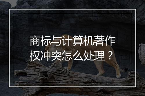 商标与计算机著作权冲突怎么处理？