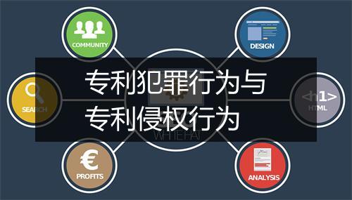 专利犯罪行为与专利侵权行为