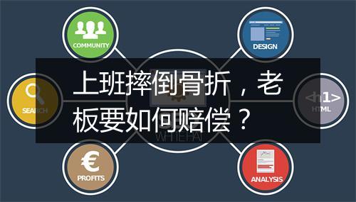 上班摔倒骨折，老板要如何赔偿？