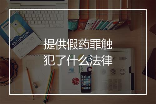 提供假药罪触犯了什么法律