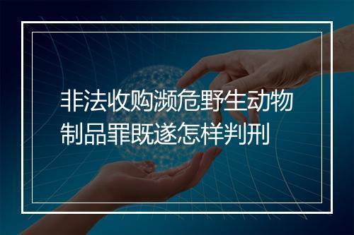 非法收购濒危野生动物制品罪既遂怎样判刑