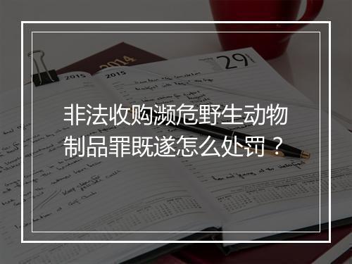 非法收购濒危野生动物制品罪既遂怎么处罚？