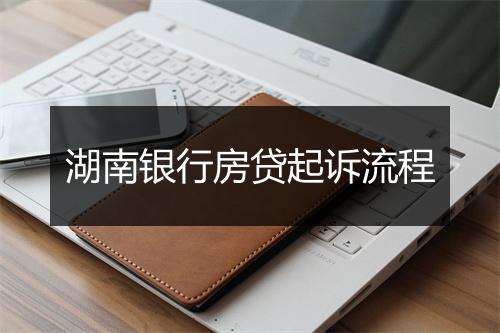 湖南银行房贷起诉流程