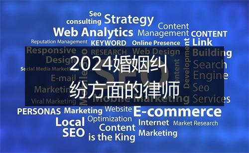 2024婚姻纠纷方面的律师