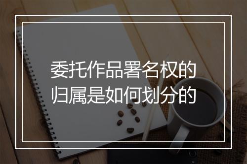 委托作品署名权的归属是如何划分的