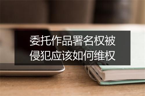 委托作品署名权被侵犯应该如何维权