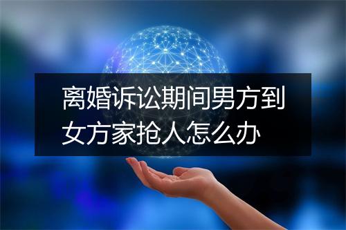 离婚诉讼期间男方到女方家抢人怎么办