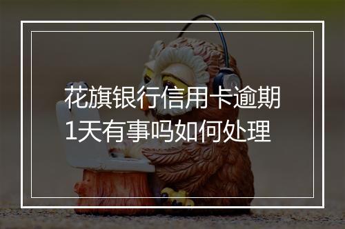 花旗银行信用卡逾期1天有事吗如何处理