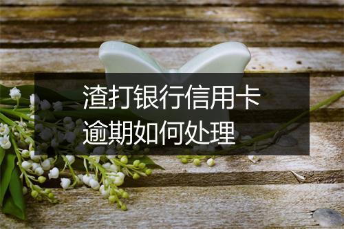 渣打银行信用卡逾期如何处理
