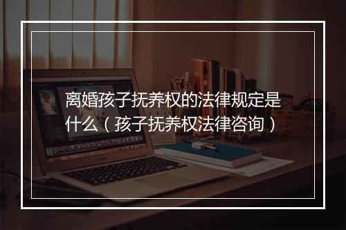 离婚孩子抚养权的法律规定是什么（孩子抚养权法律咨询）