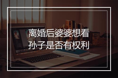 离婚后婆婆想看孙子是否有权利