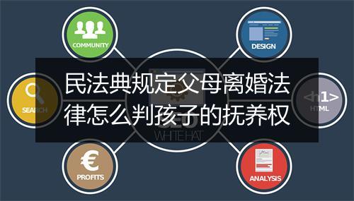 民法典规定父母离婚法律怎么判孩子的抚养权