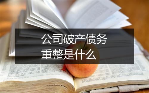 公司破产债务重整是什么