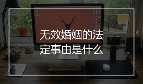 无效婚姻的法定事由是什么