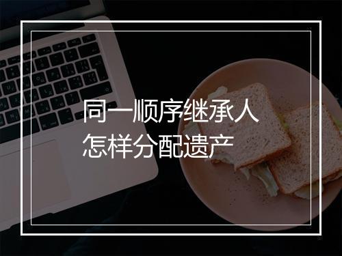同一顺序继承人怎样分配遗产