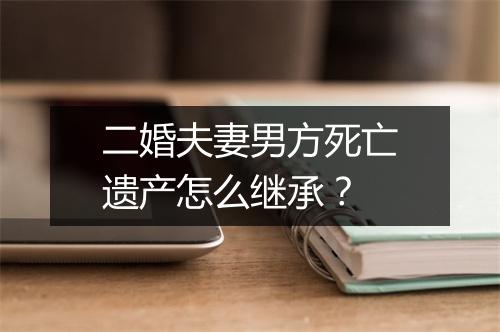二婚夫妻男方死亡遗产怎么继承？