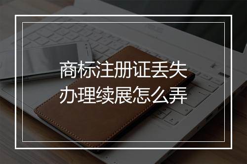 商标注册证丢失办理续展怎么弄