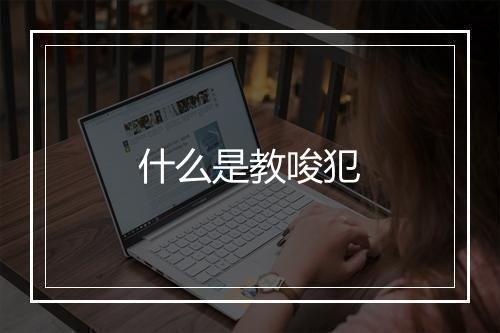 什么是教唆犯
