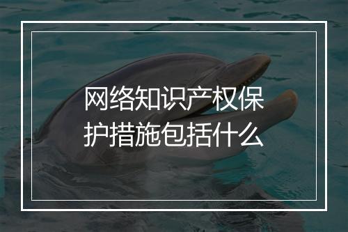 网络知识产权保护措施包括什么