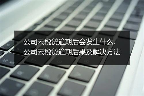 公司云税贷逾期后会发生什么,公司云税贷逾期后果及解决方法