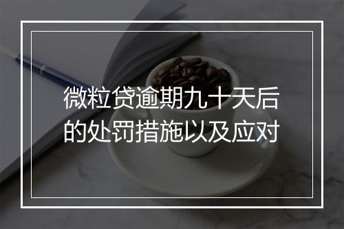 微粒贷逾期九十天后的处罚措施以及应对