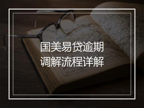 国美易贷逾期调解流程详解