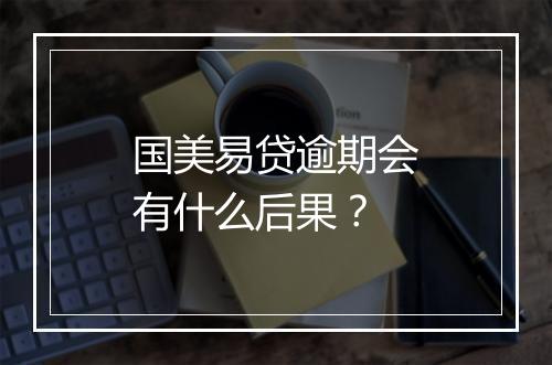 国美易贷逾期会有什么后果？