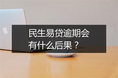民生易贷逾期会有什么后果？