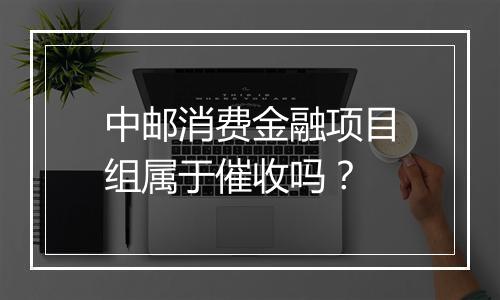 中邮消费金融项目组属于催收吗？