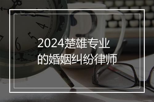 2024楚雄专业的婚姻纠纷律师